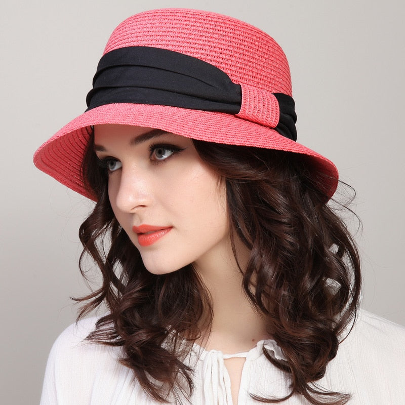 Sunsational Straw Beach Hat in 5 Colors