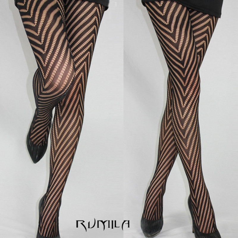 Fashion Fishnet Pattern Jacquard Stockings in Multiple Designs