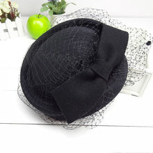 Naomi Veiled Hat with Bow