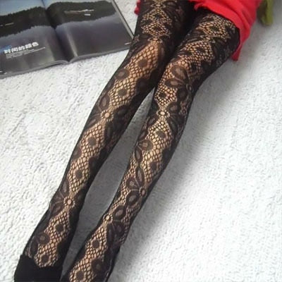 Fashion Fishnet Pattern Jacquard Stockings in Multiple Designs