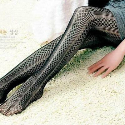 Fashion Fishnet Pattern Jacquard Stockings in Multiple Designs