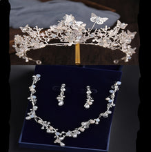 Luxury Crystal, Pearls & Butterflies Bridal Jewelry Sets