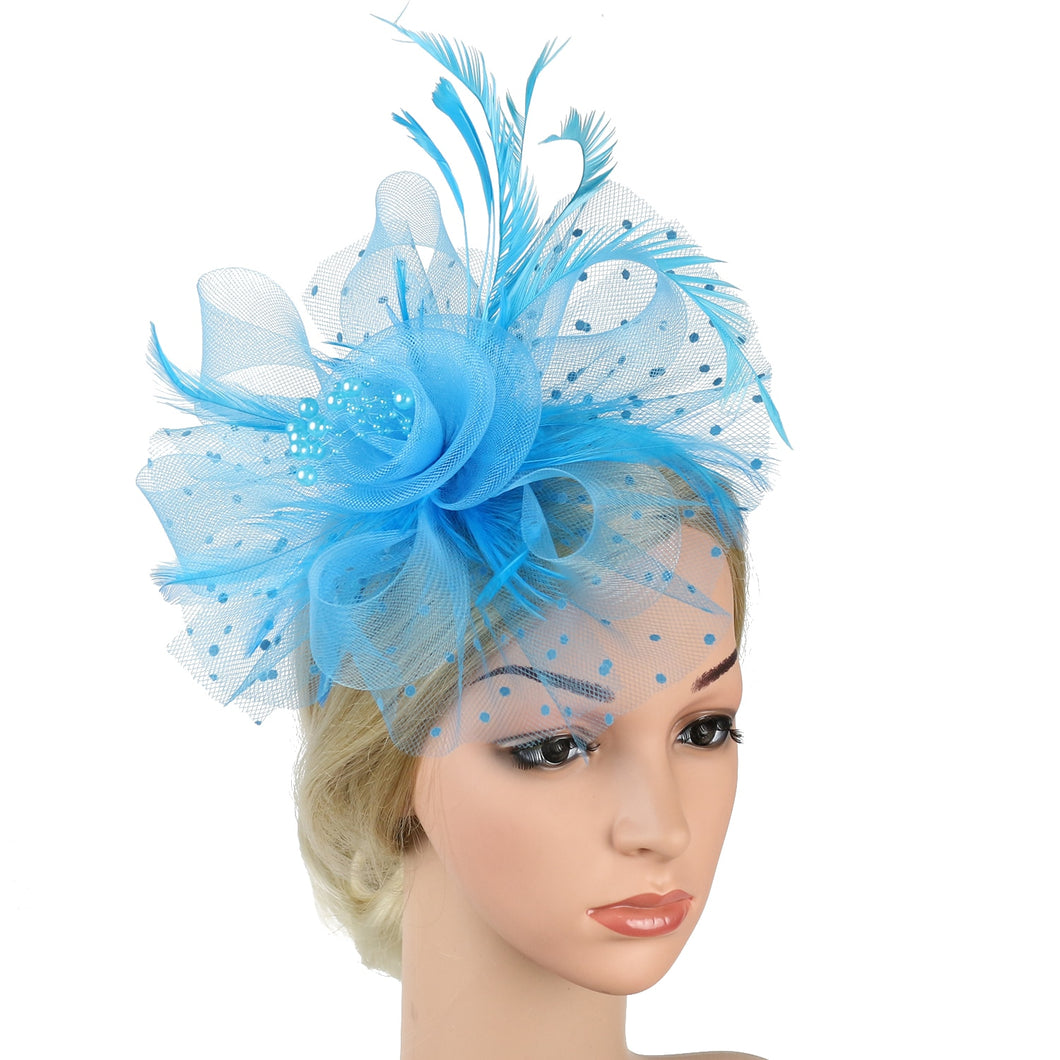 Mardi Gras Flare Fascinators (Multiple color combinations)