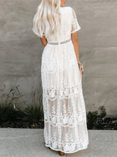 Summer White Lace Boho Loose Maxi Dress