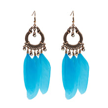 Handmade Bohemian Dream Catcher Feather Earrings