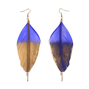 Handmade Bohemian Dream Catcher Feather Earrings