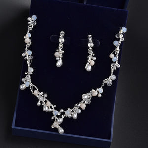 Luxury Crystal, Pearls & Butterflies Bridal Jewelry Sets