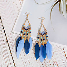 Handmade Bohemian Dream Catcher Feather Earrings