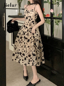 French Style Floral Party Dress