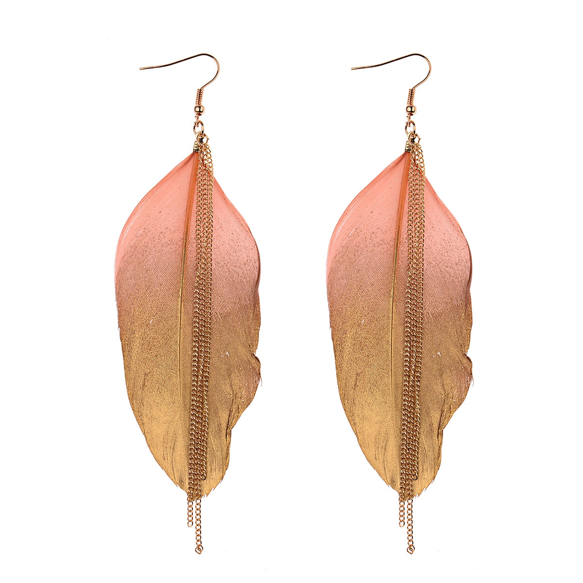 Handmade Bohemian Dream Catcher Feather Earrings