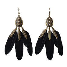 Handmade Bohemian Dream Catcher Feather Earrings
