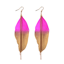 Handmade Bohemian Dream Catcher Feather Earrings