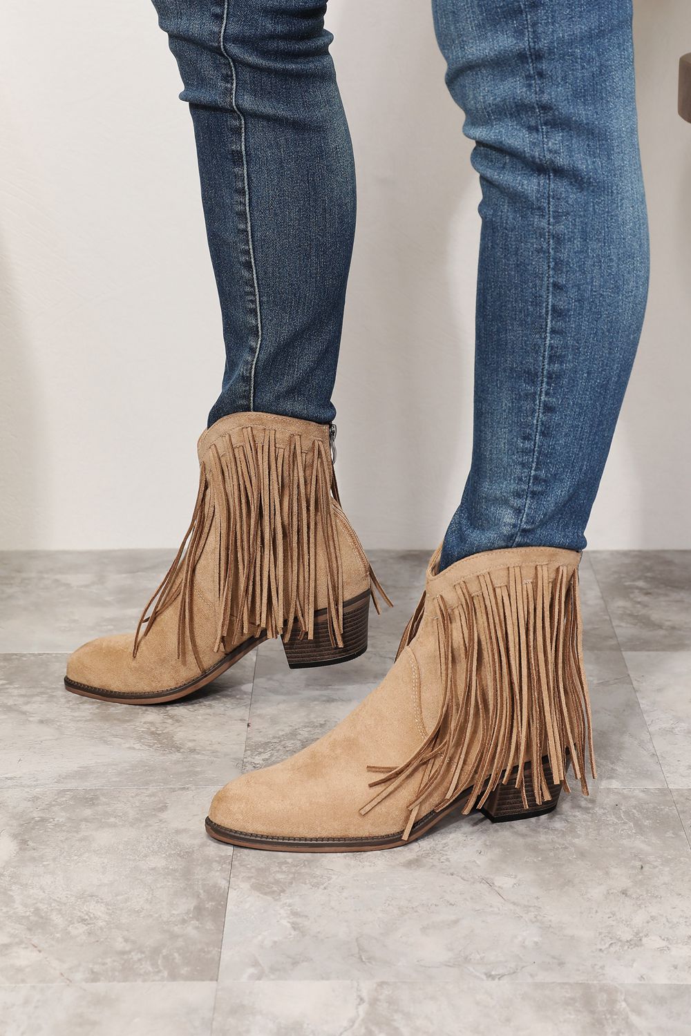 Fringe ankle hotsell cowboy boots