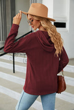 Cable-Knit Long Sleeve Hoodie