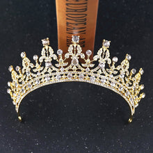 Gold & Rhinestone Bridal Crown