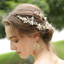 Handmade Delicate Floral Vine Prom / Bridal Hair Clips with Matching Earrings or Sold Separately