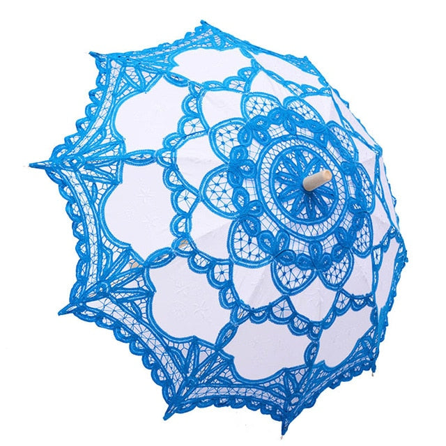 Colorful Embroidered Lace Parasols