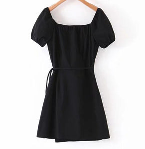 Little Black Dress: French V-neck Wrap Dress