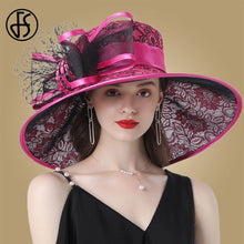 FS Daring Bow Embellished Wide Brim Hats (Multiple Colors)