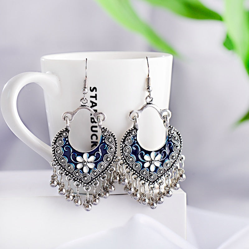 Boho Tasseled Indian Style Drop Earrings