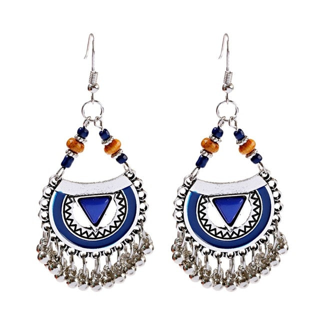 Boho Tasseled Indian Style Drop Earrings