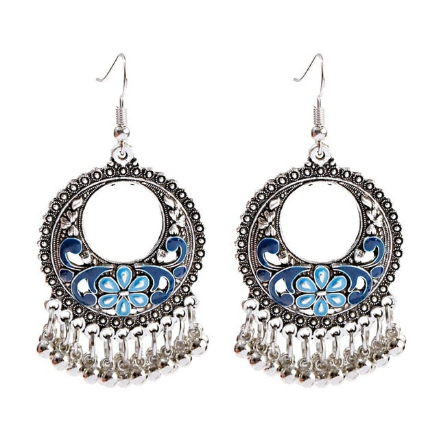 Boho Tasseled Indian Style Drop Earrings