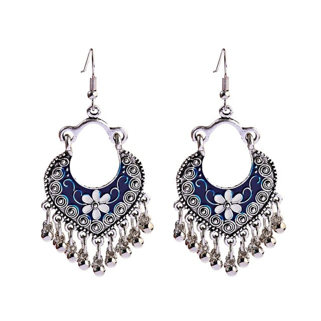 Boho Tasseled Indian Style Drop Earrings