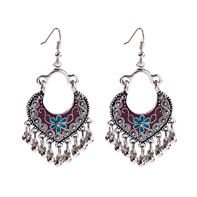 Boho Tasseled Indian Style Drop Earrings