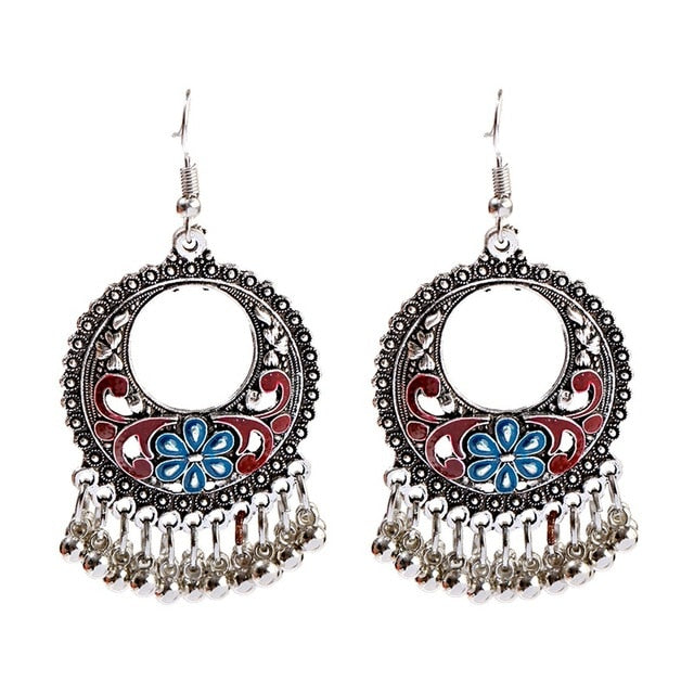 Boho Tasseled Indian Style Drop Earrings