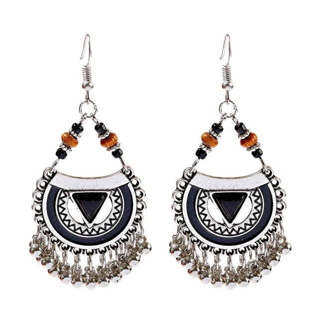 Boho Tasseled Indian Style Drop Earrings