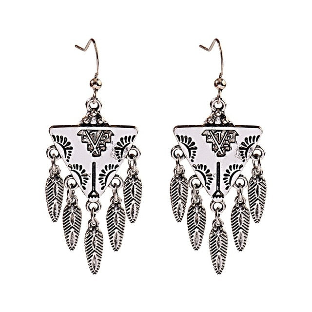 Boho Tasseled Indian Style Drop Earrings