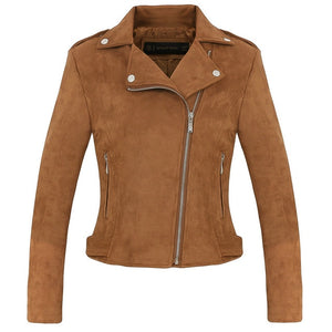 New Preppy Soft Faux Suede Leather Jackets - Slim fit in 8 great colors
