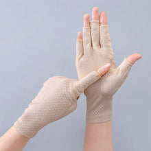 Wrist-length Cotton Half Finger Anti-Skid UV Protection Driving Gloves (27 styles)