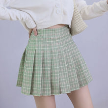 High-waisted Striped Mini Skirts