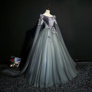 Dark Grey 18th Century Inspired Rococo Gown