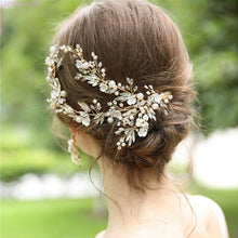Handmade Delicate Floral Vine Prom / Bridal Hair Clips with Matching Earrings or Sold Separately